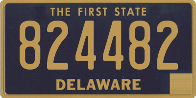 DE license plate 824482