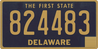 DE license plate 824483