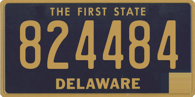 DE license plate 824484