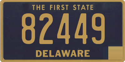 DE license plate 82449
