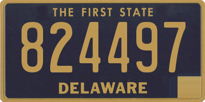 DE license plate 824497