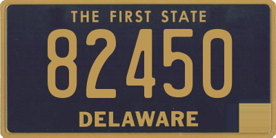 DE license plate 82450