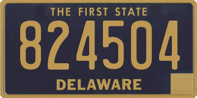 DE license plate 824504