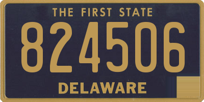 DE license plate 824506