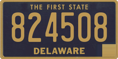 DE license plate 824508