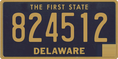 DE license plate 824512