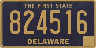 DE license plate 824516