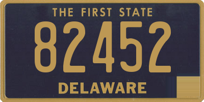 DE license plate 82452