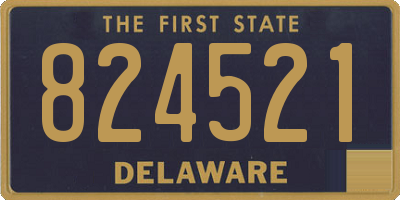 DE license plate 824521