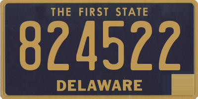 DE license plate 824522