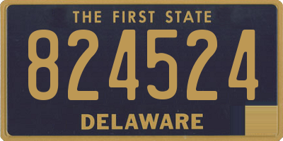 DE license plate 824524