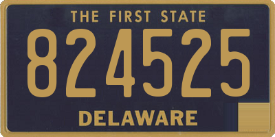 DE license plate 824525
