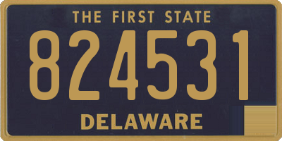 DE license plate 824531