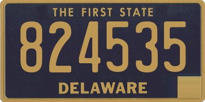 DE license plate 824535