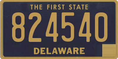 DE license plate 824540