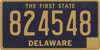 DE license plate 824548