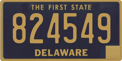DE license plate 824549