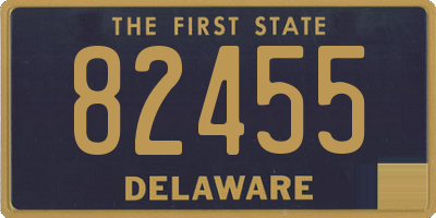 DE license plate 82455