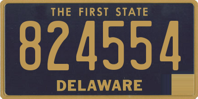 DE license plate 824554