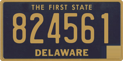 DE license plate 824561