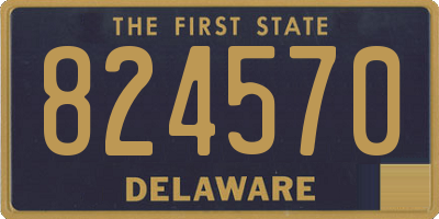 DE license plate 824570
