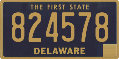 DE license plate 824578