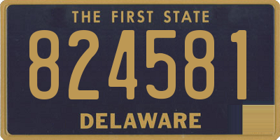 DE license plate 824581