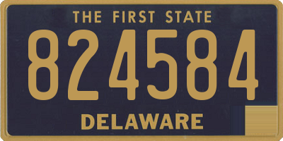 DE license plate 824584