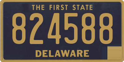 DE license plate 824588
