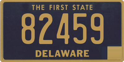 DE license plate 82459