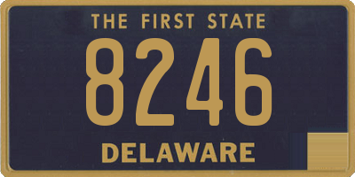 DE license plate 8246