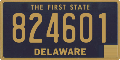 DE license plate 824601