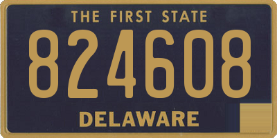 DE license plate 824608