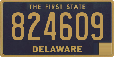 DE license plate 824609
