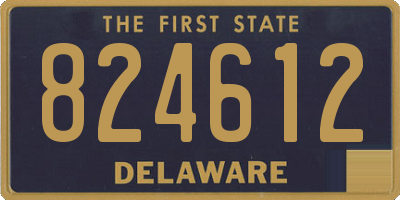 DE license plate 824612