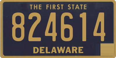 DE license plate 824614
