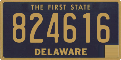DE license plate 824616