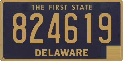 DE license plate 824619