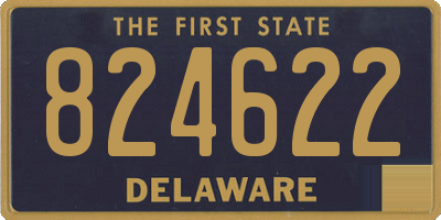 DE license plate 824622