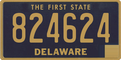 DE license plate 824624