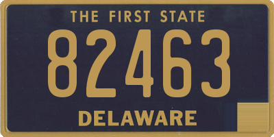 DE license plate 82463