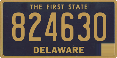 DE license plate 824630