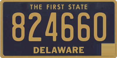 DE license plate 824660