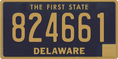 DE license plate 824661