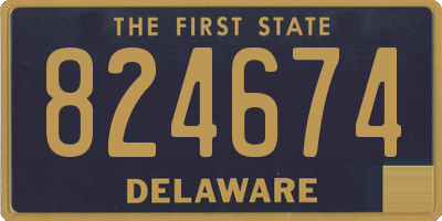 DE license plate 824674