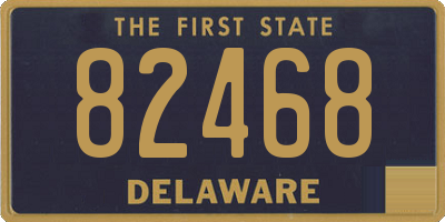 DE license plate 82468