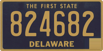 DE license plate 824682