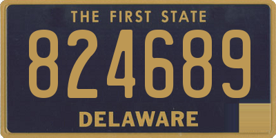 DE license plate 824689