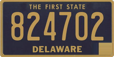 DE license plate 824702