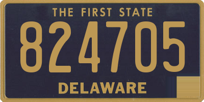 DE license plate 824705